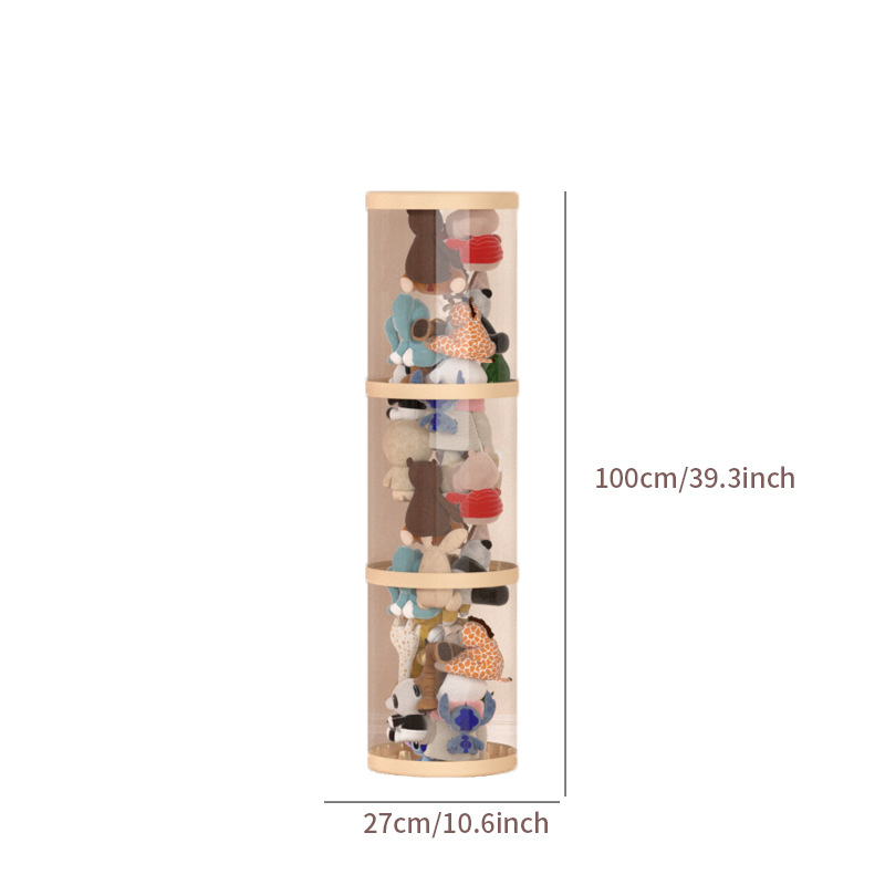 Барел за съхранение на плюшени играчки, пластмасов, за играчки, спалня, творчески стил, тегло 0,685–1,433 кг