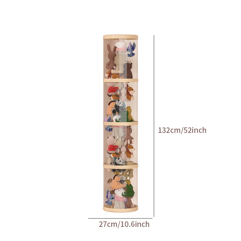 Барел за съхранение на плюшени играчки, пластмасов, за играчки, спалня, творчески стил, тегло 0,685–1,433 кг