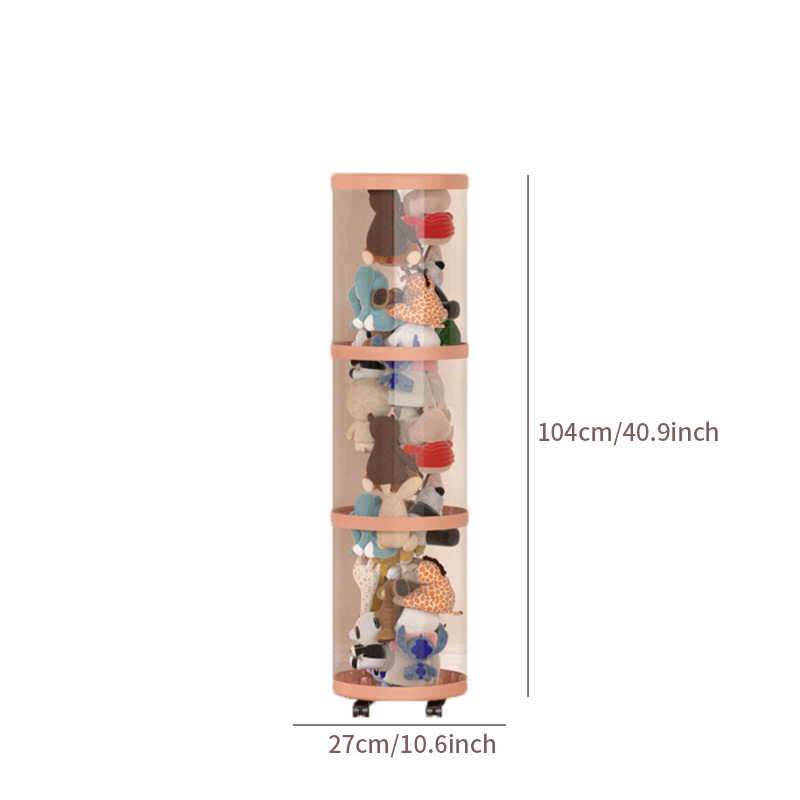 Барел за съхранение на плюшени играчки, пластмасов, за играчки, спалня, творчески стил, тегло 0,685–1,433 кг