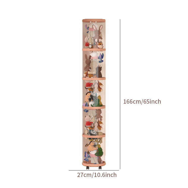 Барел за съхранение на плюшени играчки, пластмасов, за играчки, спалня, творчески стил, тегло 0,685–1,433 кг