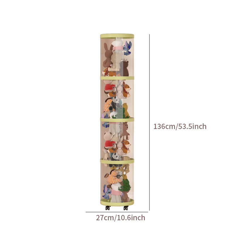 Барел за съхранение на плюшени играчки, пластмасов, за играчки, спалня, творчески стил, тегло 0,685–1,433 кг