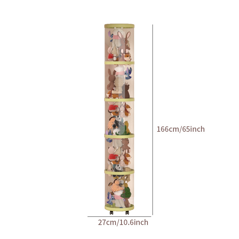 Барел за съхранение на плюшени играчки, пластмасов, за играчки, спалня, творчески стил, тегло 0,685–1,433 кг