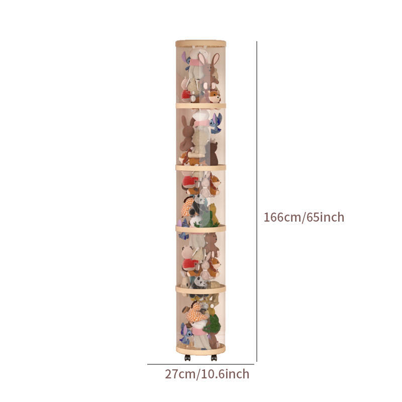 Барел за съхранение на плюшени играчки, пластмасов, за играчки, спалня, творчески стил, тегло 0,685–1,433 кг