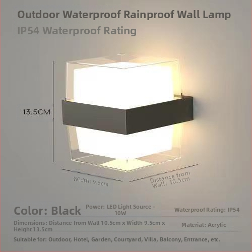 Lauko sieninis šviestuvas, nordiško minimalistinio dizaino koridoriams, korpusas ABS, be reguliuojamo šviesos lygio, veikimo laikas daugiau nei 36 valandos