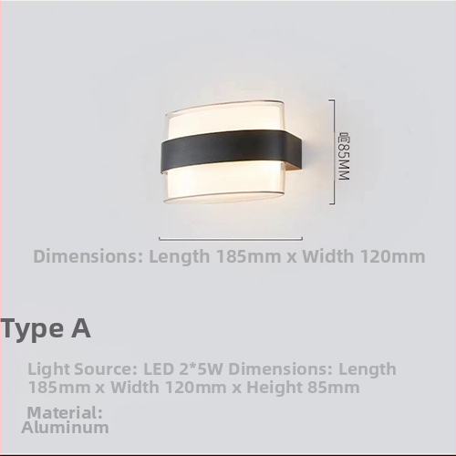 Lauko sieninis šviestuvas, nordiško minimalistinio dizaino koridoriams, korpusas ABS, be reguliuojamo šviesos lygio, veikimo laikas daugiau nei 36 valandos