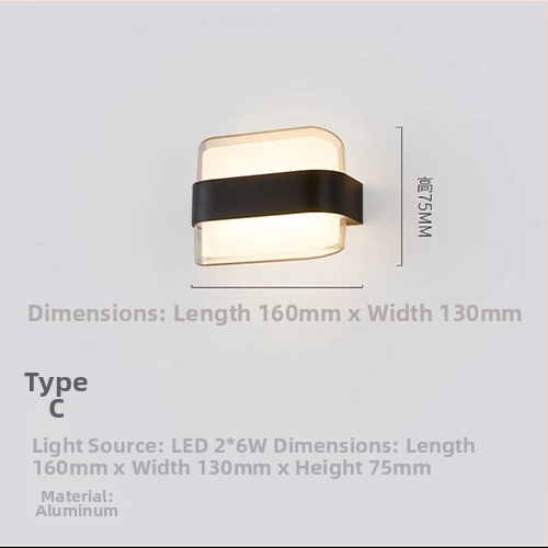 Lauko sieninis šviestuvas, nordiško minimalistinio dizaino koridoriams, korpusas ABS, be reguliuojamo šviesos lygio, veikimo laikas daugiau nei 36 valandos