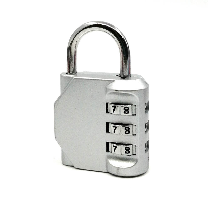 CH-604 aliaj de zinc, încuietoare mecanică cu combinație de 4 cifre pentru dulapuri și bagaje — grosimea tijelor de blocare 6 mm, distanța 20×24 mm