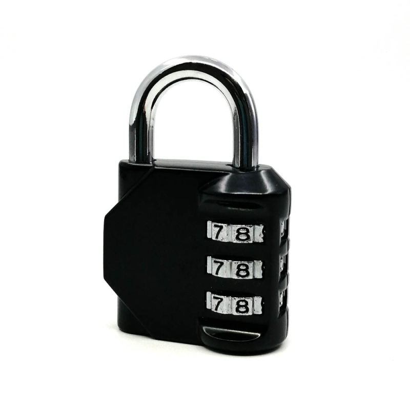 CH-604 aliaj de zinc, încuietoare mecanică cu combinație de 4 cifre pentru dulapuri și bagaje — grosimea tijelor de blocare 6 mm, distanța 20×24 mm