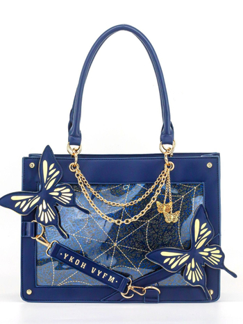 Чанта tote от PU, хоризонтална квадратна форма, цип за отваряне, вътрешен джоб с цип, една презрамка