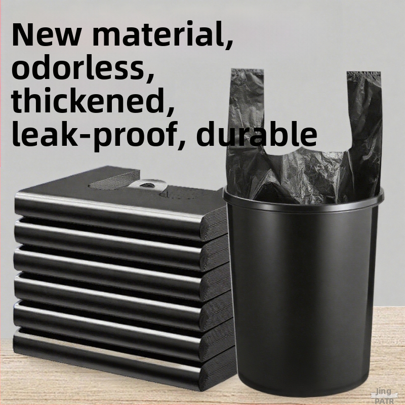 Домакински удебелени торби за боклук, жилет стил, LDPE, еднократни, 50 бр./пакет