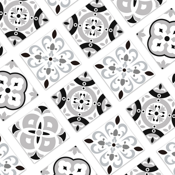 Αυτοκόλλητα δαπέδου με Baroque μοτίβο, πάχος 0,8 mm, αντιολισθητικά, κατάλληλα για σαλόνι, υπνοδωμάτιο, διάδρομο και αθλητικούς χώρους