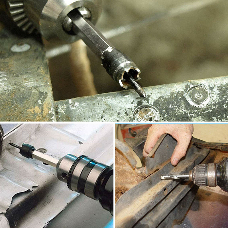 Burghiu pentru sudură punctată pe tablă auto, pneumatic; pentru localizarea și eliminarea punctelor de sudură; unealtă de găurit; marcă: Other