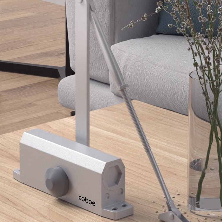 Automaatne ukse sulgija hüdraulilise buferiga | Valatud alumiinium | Mudel CL-BMQ01 | Bränd Cobbe/Cabe | Kaasaegne ja minimalistlik disain | Koduseks kasutamiseks