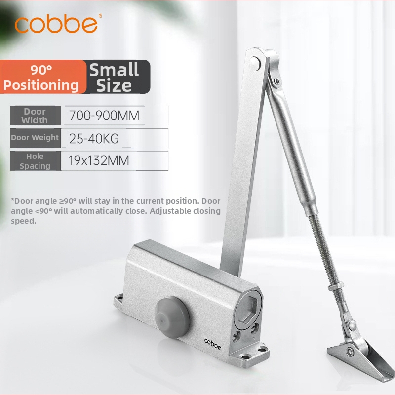 Automaatne ukse sulgija hüdraulilise buferiga | Valatud alumiinium | Mudel CL-BMQ01 | Bränd Cobbe/Cabe | Kaasaegne ja minimalistlik disain | Koduseks kasutamiseks