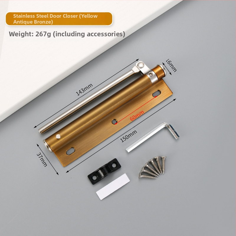 Неръждаема стомана — прост затварящ механизъм за врати, модерен минималистичен стил, марка Wuxin haopin