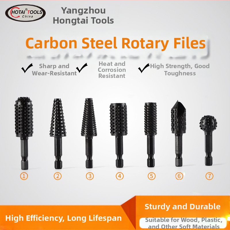 Περιστροφικό αρχείο με εξάγωνο άξονα για ξυλουργική και γλυπτική ρίζων – Ατσάλι 45#, κατάλληλο για ξύλο, μαλακό μέταλλο και πλαστικό, προσαρμοσμένη επεξεργασία, σετ ηλεκτρικού λείανσης