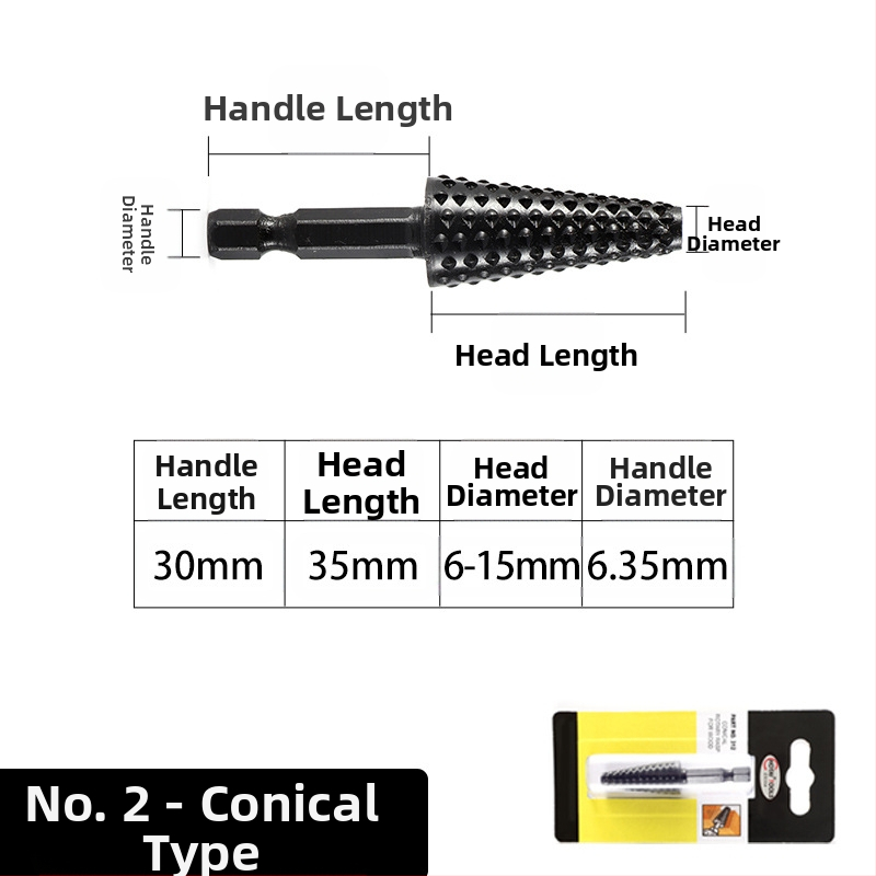 Heksagonaalse vardaga pöörlev fail puidutööks ja juurtegevuse jaoks – 45# terasest, sobib puidule, pehmetele metallidele ja plastikule, kohandatav töötlemine, elektrilise lihvimise pea komplekt
