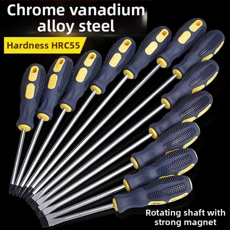 Отвертка с кръстосана глава, магнитна и изолирана, от Cr-V стомана, с ръкохватка PP+ABS