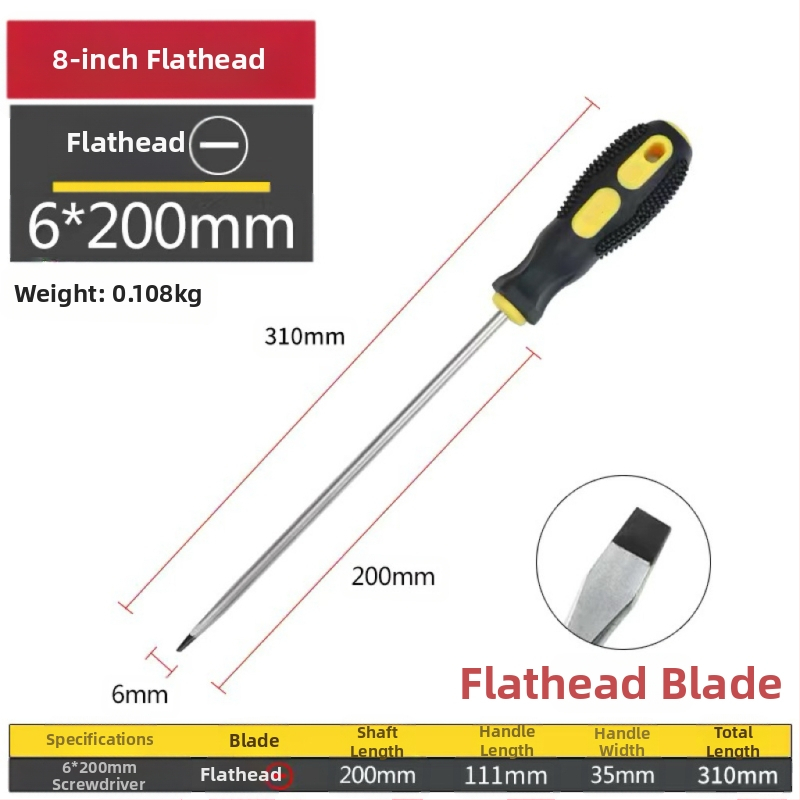 Keresztfejű mágneses és szigetelt csavarhúzó Cr-V krom-vanádium acélból, PP+ABS markolattal