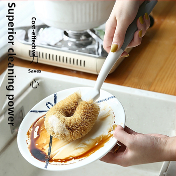 Berger Fazék Tisztító Kefe Hosszú Fogantyúval, Kókuszrostból, Karcolásmentes, Olajálló – Konyhai Kefe Fazekakhoz és Tálakhoz, 2024