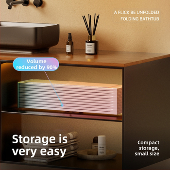 Αναδιπλούμενος κάδος μπάνιου για ενήλικες – PVC, χωρίς εγκατάσταση, γρήγορο άνοιγμα