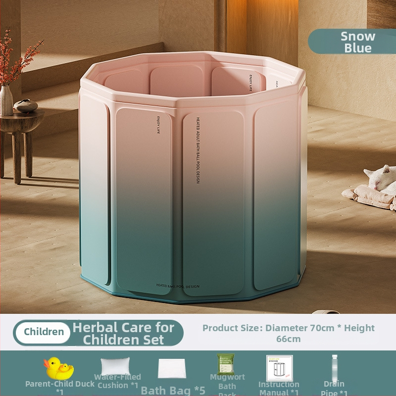 Găleată de baie pliabilă pentru adulți – PVC, fără montaj, deschidere rapidă