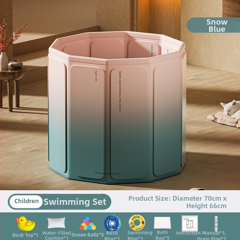 Găleată de baie pliabilă pentru adulți – PVC, fără montaj, deschidere rapidă