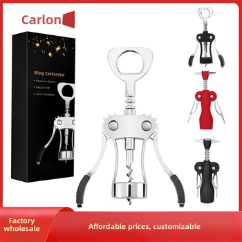 Raudonojo vyno butelių atidarytuvas, cinko lydinio, daugiafunkcinis ir nešiojamas, su spausdintu logotipu ir personalizavimo galimybėmis