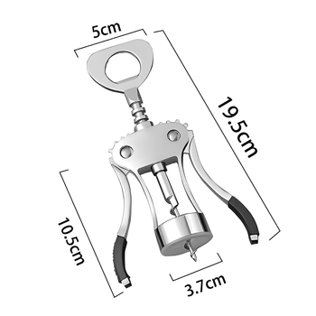 Raudonojo vyno butelių atidarytuvas, cinko lydinio, daugiafunkcinis ir nešiojamas, su spausdintu logotipu ir personalizavimo galimybėmis