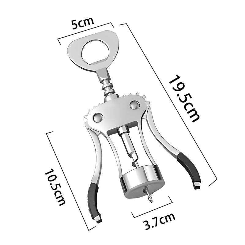 Raudonojo vyno butelių atidarytuvas, cinko lydinio, daugiafunkcinis ir nešiojamas, su spausdintu logotipu ir personalizavimo galimybėmis