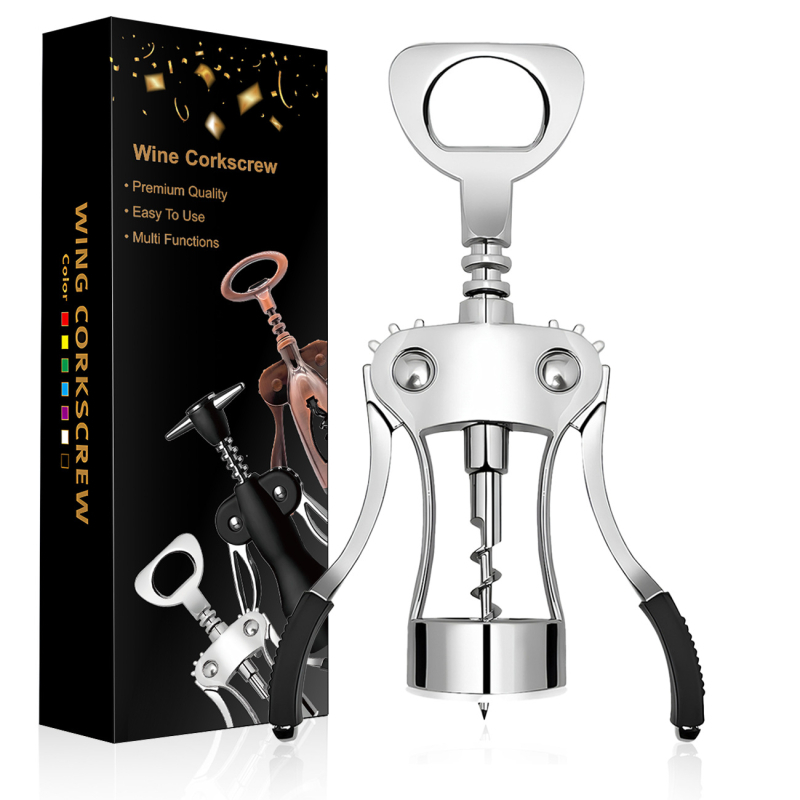 Raudonojo vyno butelių atidarytuvas, cinko lydinio, daugiafunkcinis ir nešiojamas, su spausdintu logotipu ir personalizavimo galimybėmis