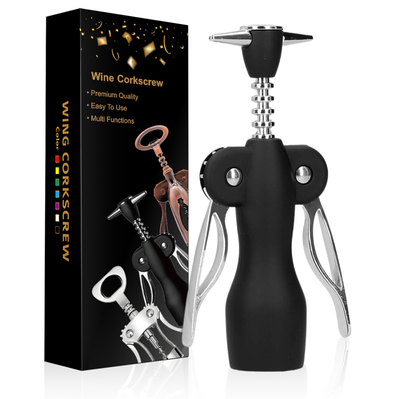 Raudonojo vyno butelių atidarytuvas, cinko lydinio, daugiafunkcinis ir nešiojamas, su spausdintu logotipu ir personalizavimo galimybėmis