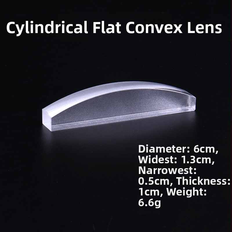 Liuxin optiline õpetamiskomplekt tsükliliste, poolringjate, kolmnurksete ja ristkülikukujuliste läätsedega akrila jaoks füüsika katseteks