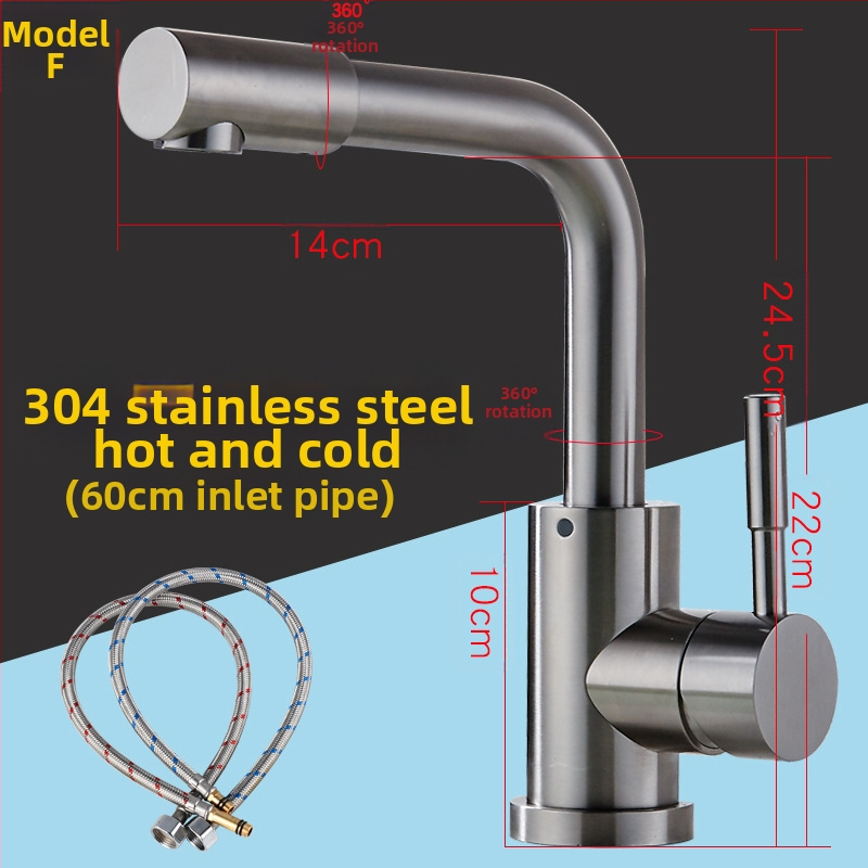 Κουζίνας βρύση με σώμα από χαλκό, κεραμικός πυρήνας βαλβίδας, ανάμειξη, πίεση 1.8 MPa, 100°C