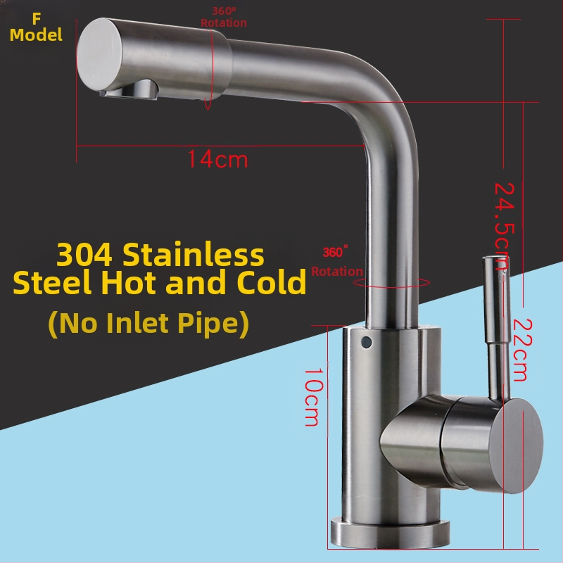 Κουζίνας βρύση με σώμα από χαλκό, κεραμικός πυρήνας βαλβίδας, ανάμειξη, πίεση 1.8 MPa, 100°C