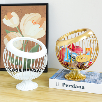 Μεταλλικό καλάθι αποθήκευσης για κάψουλες καφέ και φρούτα, Wei Qian, γεωμετρικός σχεδιασμός, κατάλληλο για οικιακή χρήση, γραφείο και ξενοδοχείο, μοντέρνο και απλό στυλ