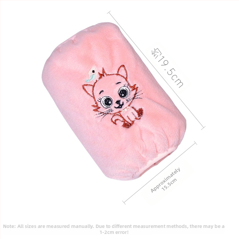 Корейски стил плюшени ръкавчета за ръцете, карикатурен принт и бродерия, антизамърсяващи, Jade Rabbit Velvet материя
