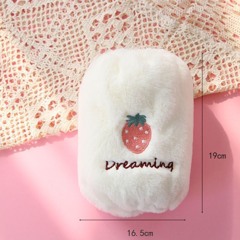 Korejas stila pūkainas roku sargi ar karikatūras rakstu un izšuvumu, anti netīrumiem, Jade Rabbit Velvet materiāls