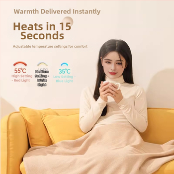 Ηλεκτρική κουβέρτα με θέρμανση, πλενόμενη κάλυψη ποδιών με USB, μοντέλο 85-1, 3 βαθμίδες θέρμανσης, 5V 10W