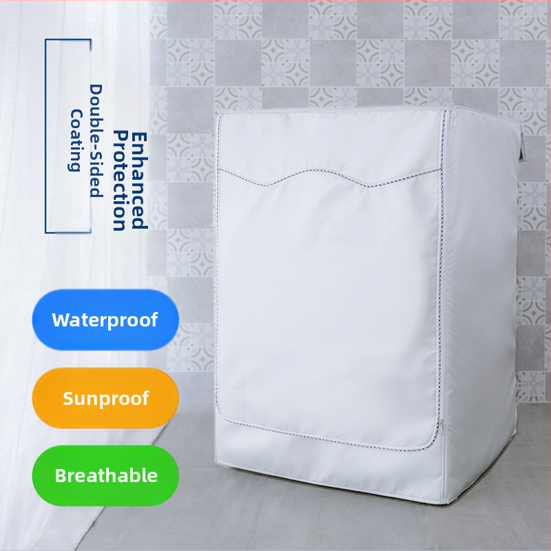 Κάλυμμα Πλυντηρίου Μπροστινής Φόρτωσης – Παχύ Oxford ύφασμα με ασημένιο επίχρισμα, Αδιάβροχο, Προστασία UV, Αντι-Σκόνη, Πολυεστέρας