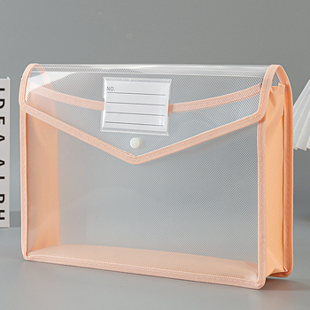 Διαφανής φάκελος αρχείων από PP με κούμπωμα snap-on, παχύτερος, ευρύ 3D σχεδιασμός