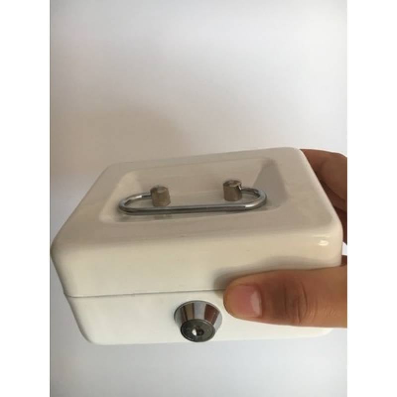 Cutie de depozitare închisă cu încuietoare dublă, din oțel laminat la rece, portabilă