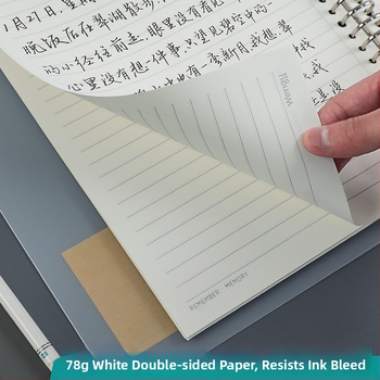 Σημειωματάριο Wen Gu με αποσπώμενα φύλλα, κάλυμμα PP, χαρτί offset, 80 g/m², στυλ για επιχειρηματικό γραφείο