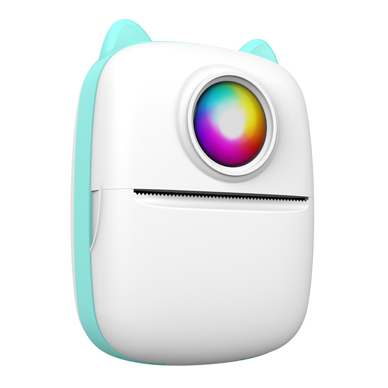 Švietėjiškas nešiojamas spausdintuvas vaikams — Bluetooth, įkraunama ličio baterija, suderinamas su mobiliąja programa, atmintis iki 1 GB; spausdina užrašus, dokumentus ir nuotraukas