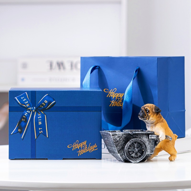 Scrumieră din rășină, stil Nordic, cu capac, pentru casă și birou