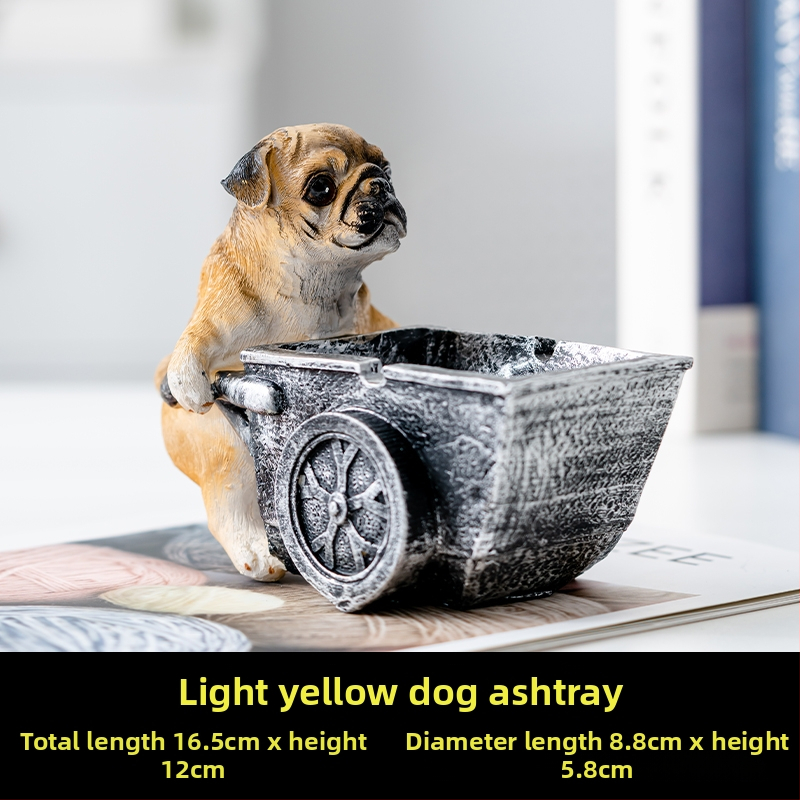 Scrumieră din rășină, stil Nordic, cu capac, pentru casă și birou