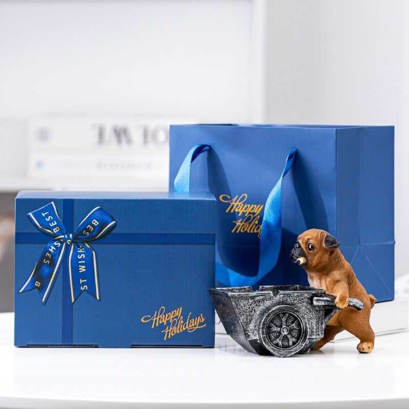 Scrumieră din rășină, stil Nordic, cu capac, pentru casă și birou