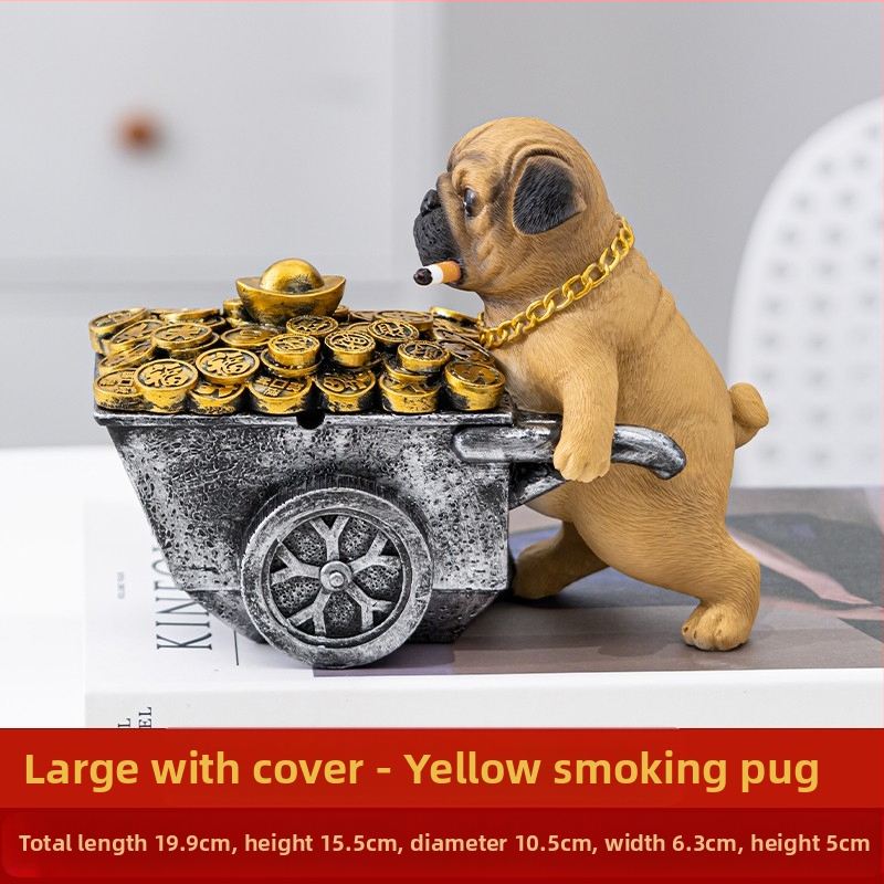 Scrumieră din rășină, stil Nordic, cu capac, pentru casă și birou