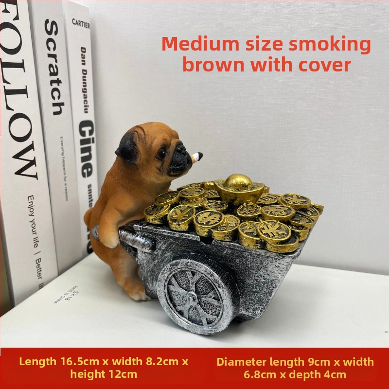 Scrumieră din rășină, stil Nordic, cu capac, pentru casă și birou