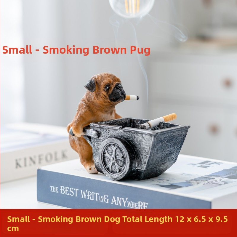 Scrumieră din rășină, stil Nordic, cu capac, pentru casă și birou